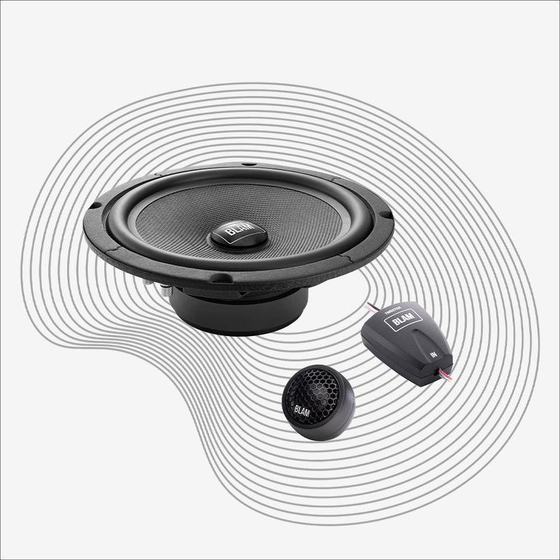 BLAM 200RS 200mm (8inch) Hi-efficiency 3ohm, 2-Way Component speakers (PAIR)