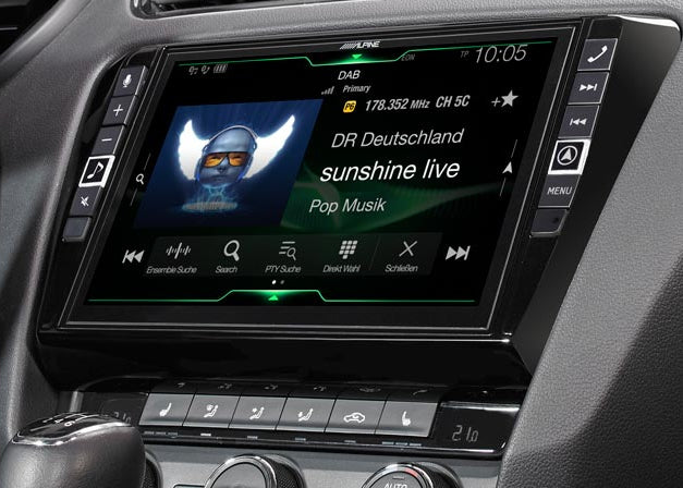 Alpine Skoda Octavia Navigation System with CarPlay Android Auto X9