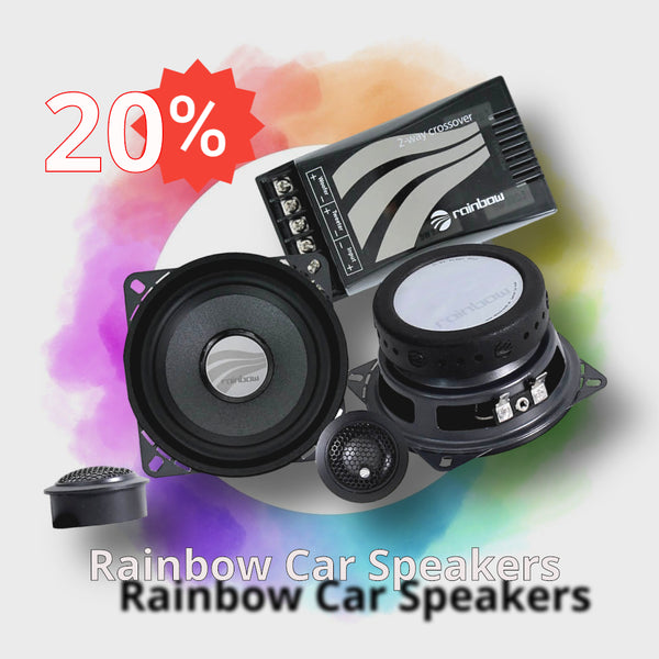 RAINBOW CAR AUDIO SPEAKERS Special offers 20% OFF