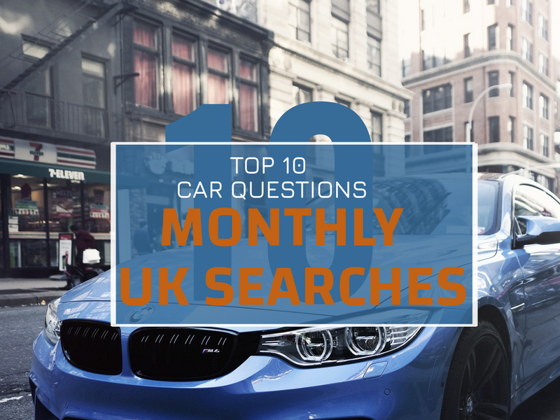 Top 10 Car Questions (Monthly UK Searches)