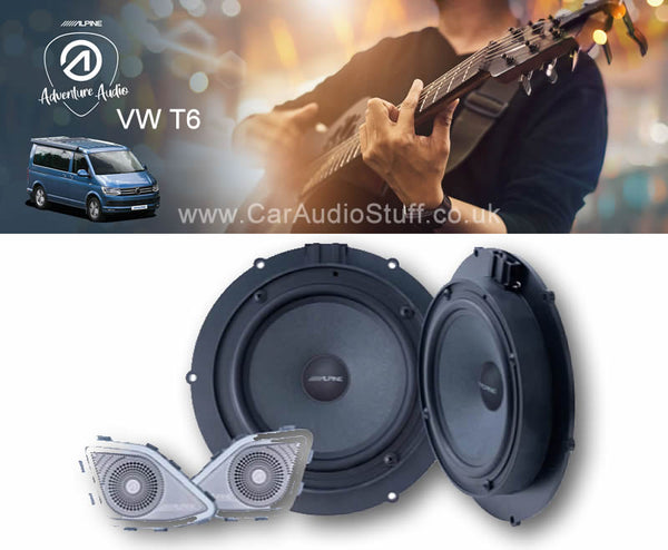 Alpine VW Upgrade Front Speaker Set for Volkswagen T6 SPC-106T6