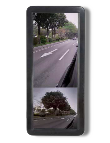 12.3" Pillar Monitor & Left & Right Twin Camera - PS123MCAM-LR