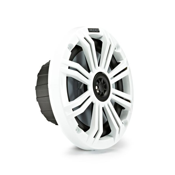KM Marine 6.5" (165 Mm) Coaxial Speaker System With White & Charcoal Grills