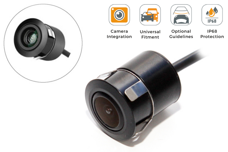 Universal car/ vehicle reverse view 18mm flush mount camera (NTSC) - CA-9436