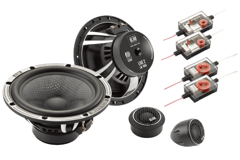 BLAM LIVE ACOUSTIC 165mm (6.5 inch) High fidelity 140W 2-way component speaker system