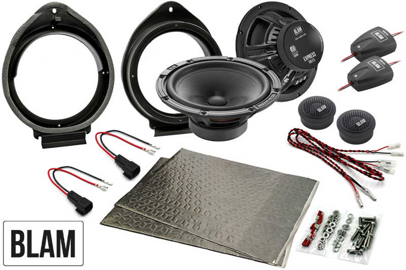 GM (Chevrolet, Holden, Vauxhall) 165mm (6.5 Inch) complete BLAM EXPRESS speaker upgrade fitting kit