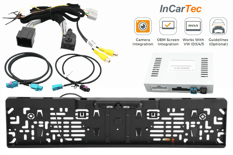 Volkswagen ID3 ID4 ID5 (10 inch screen) camera integration kit (REGISTRATION/ NUMBER PLATE FIT)
