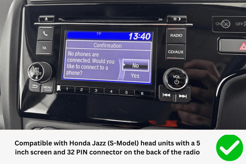 Add a Camera to Honda Civic, CR-V, Jazz (2017 Onwards) with 5 inch Screen radios (32 Pin Connector)