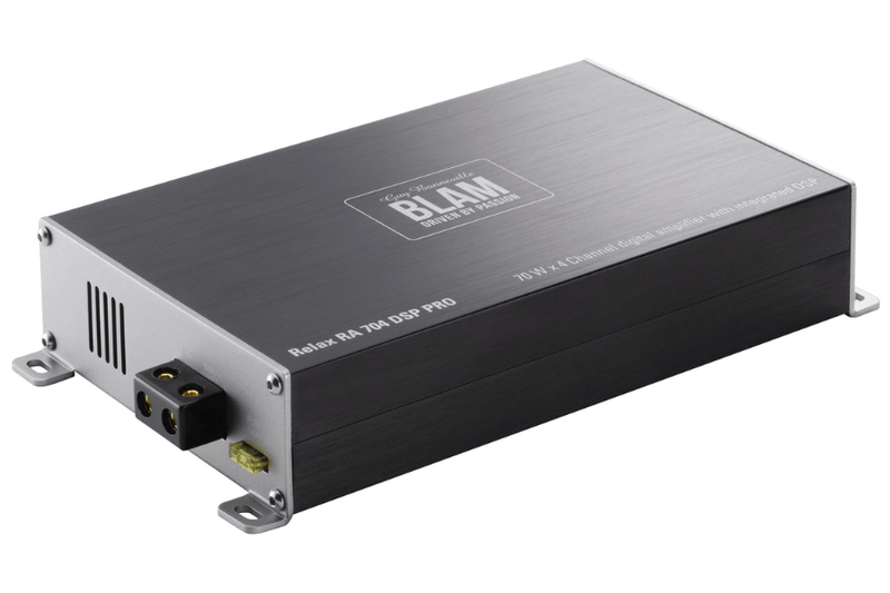 BLAM RELAX RA 704 DSP PRO 4-Channel amplifier with built-in DSP (Smartphone App-operated)