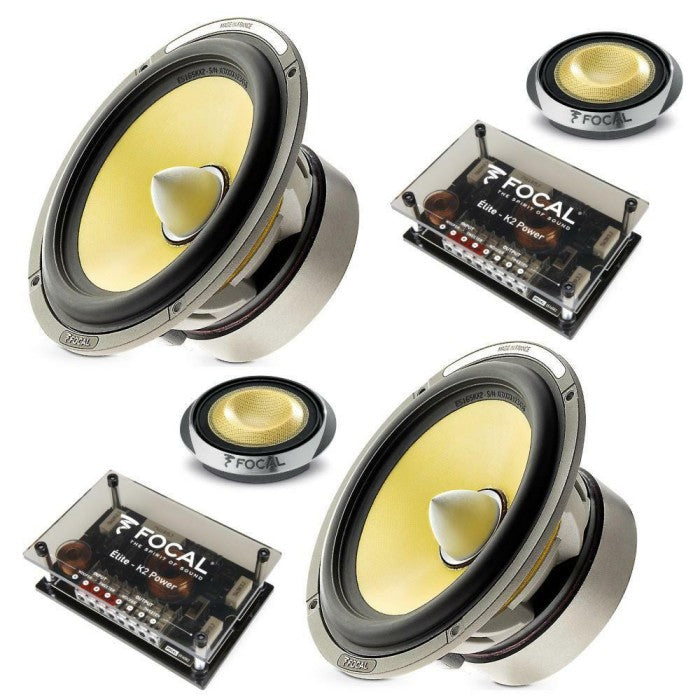 Focal K2 POWER 6.5 inch (16.5cm) 3-Way Coaxial Speaker set with Grilles - ES-165KX2
