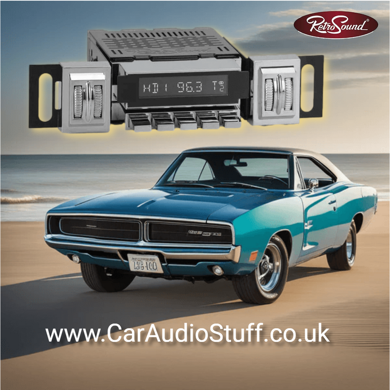 Retrosound Redondo with Thumb Rollers Classic Spindle Style Radio with Bluetooth USB