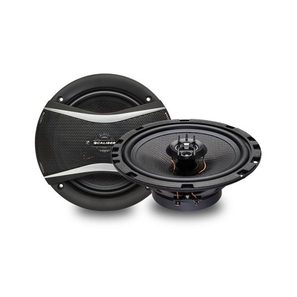 Caliber 6.5" (165 mm) 3-Way Coaxial Speakers with Grills