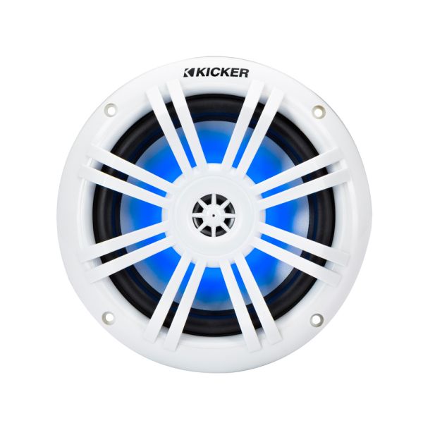 KM Marine 6.5" (165 mm) Coaxial Speaker System with White LED Grills
