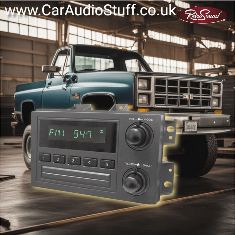 Retrosound SANTA CRUZ M6 - Direct-fit replacement radio for 1988-94 GM Trucks