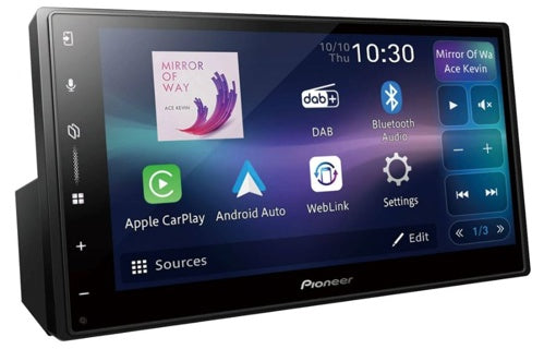 Pioneer 6.8" Touch Screen Carplay and Android auto wired and wireless SPH-DA77DAB