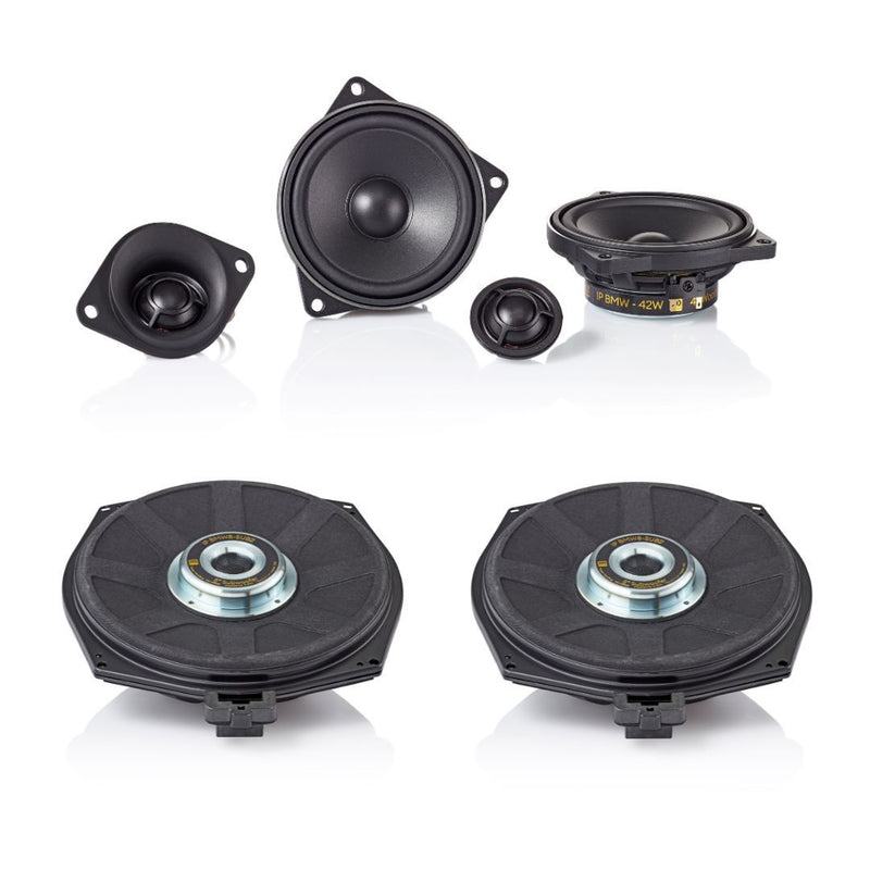 Morel BMW 4" components & 8" underseat subs