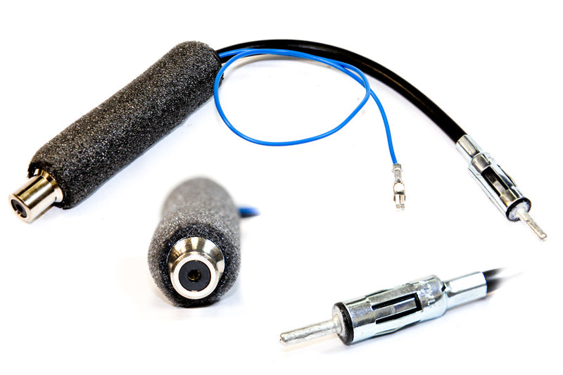 ISO to DIN antenna adapter lead with 12v power feed by InCarTec - CarAudioStuff