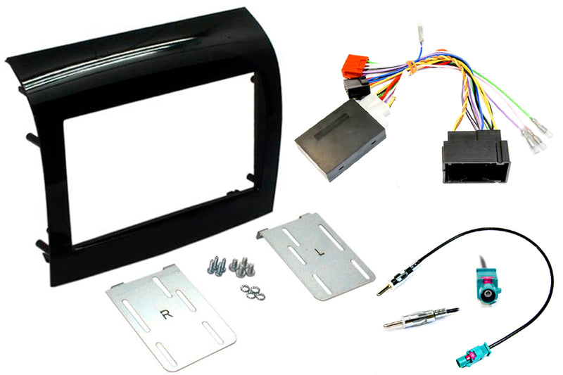 Fiat Ducato, Citroen Relay, Peugeot Boxer complete stereo upgrade fitting kit 2014 Gloss Black by InCarTec - CarAudioStuff