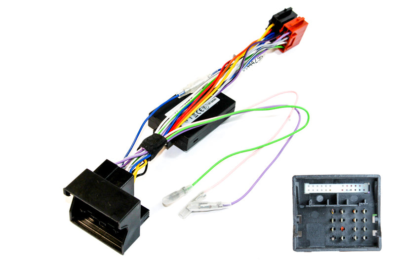 Porsche Quadlock CANbus steering control interface and radio adapter cable