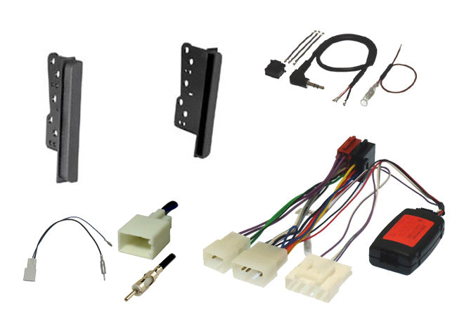 Toyota Avensis, Land Cruiser double DIN stereo fitting kit with steering control interface by InCarTec - CarAudioStuff
