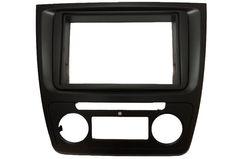 Skoda Yeti 2014 onwards Double Din radio fascia adapter panel (Auto Air Con) by InCarTec - CarAudioStuff