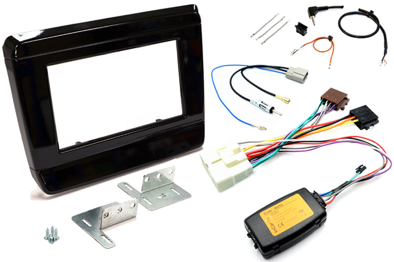 Isuzu D-Max (2020 Onwards) complete Double DIN stereo upgrade fitting kit (PIANO BLACK)