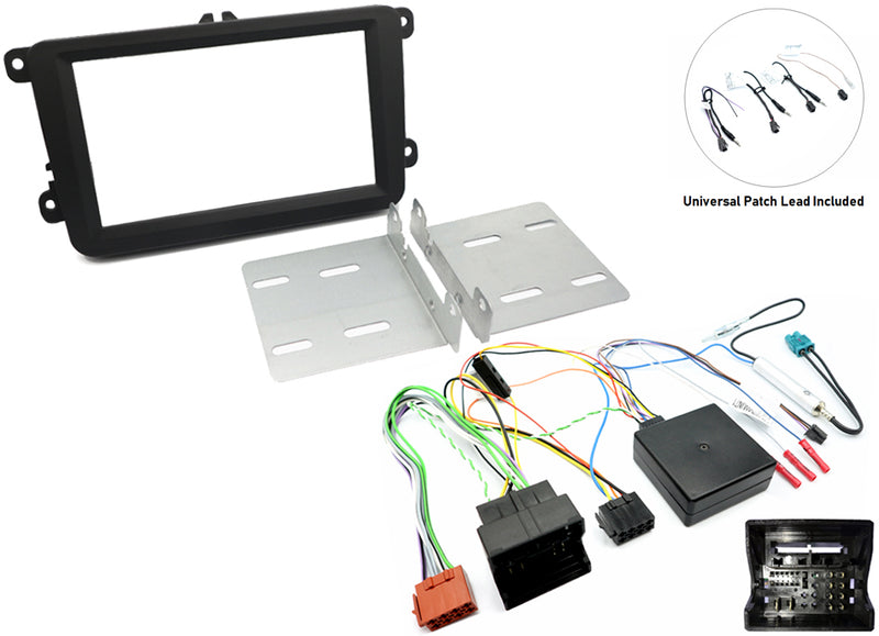 Volkswagen (Composition Colour and Media) Complete Double DIN stereo upgrade fitting kit FK-699-SWC5D.V2