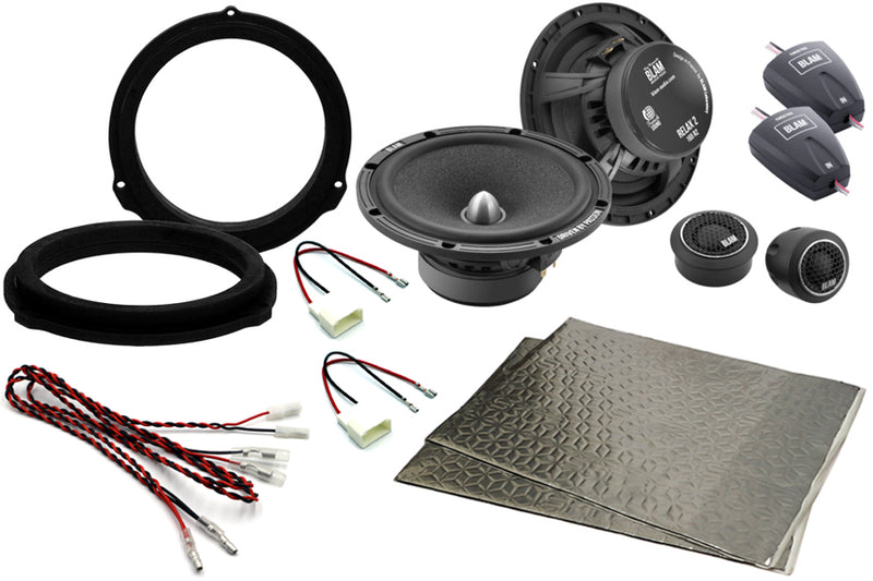 Jaguar E, F, I, XE, XF, XJ 165mm (6.5 Inch) complete speaker upgrade fitting kit