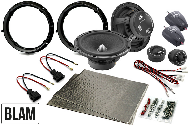 Skoda 165mm (6.5 Inch) complete BLAM speaker upgrade fitting kit