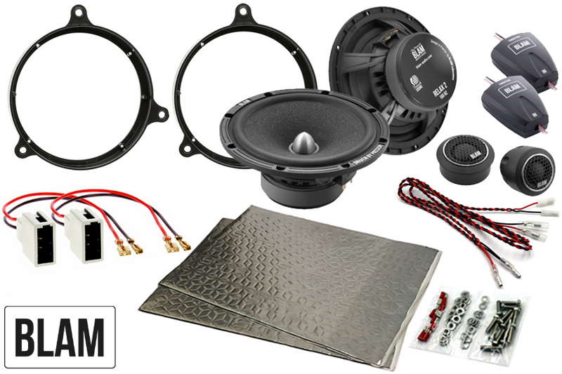 Toyota, Saab 92x, Subaru Impreza 165mm (6.5 Inch) complete BLAM speaker upgrade fitting kit