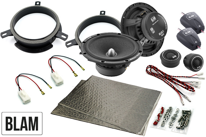 Volvo C, S, V, XC-Series 165mm (6.5 Inch) complete BLAM speaker upgrade fitting kit