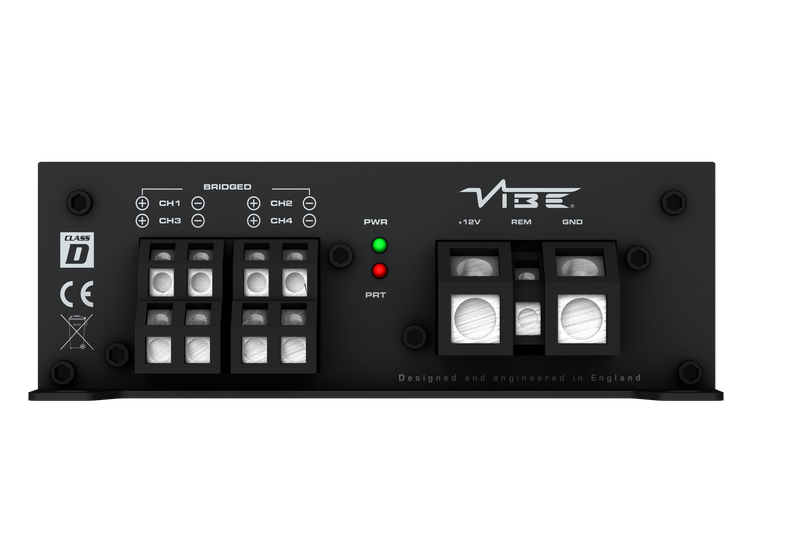 Vibe 4 Channel Ultra Compact Class D Amplifier 4x80w Powerbox 80.4M by Vibe - CarAudioStuff