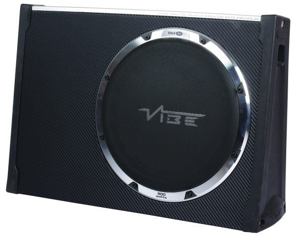 Vibe Slimline 6" Subwoofer Enclosure with 12" Passive Radiator BLACKAIRT12S by Vibe - CarAudioStuff