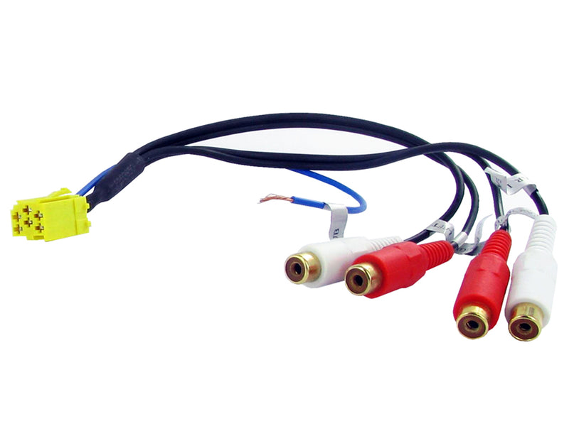 Connects2 Aux Cable - Mini ISO - 4 x RCA Line Out - CT29AX03 by Connects2 - CarAudioStuff