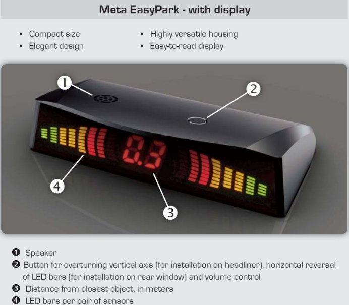 Meta Parking Sensor LED Display Plug In Upgrade (ABP04070)