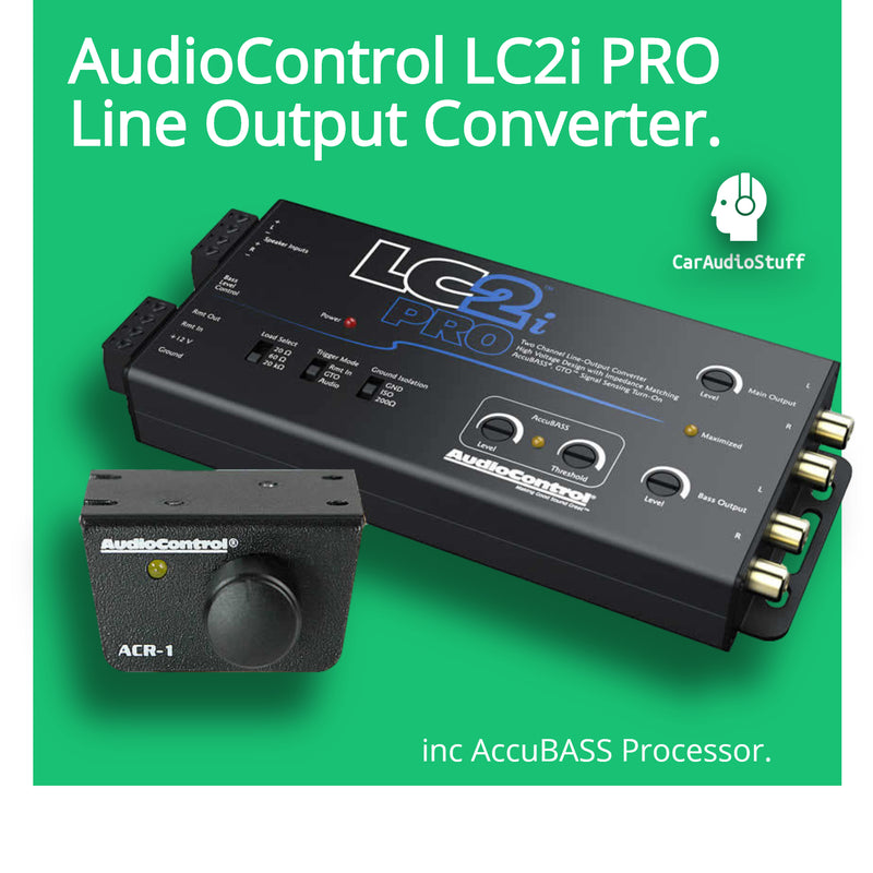AudioControl lc2i pro Channel Line Output Converter inc AccuBASS Processor by AudioControl - CarAudioStuff