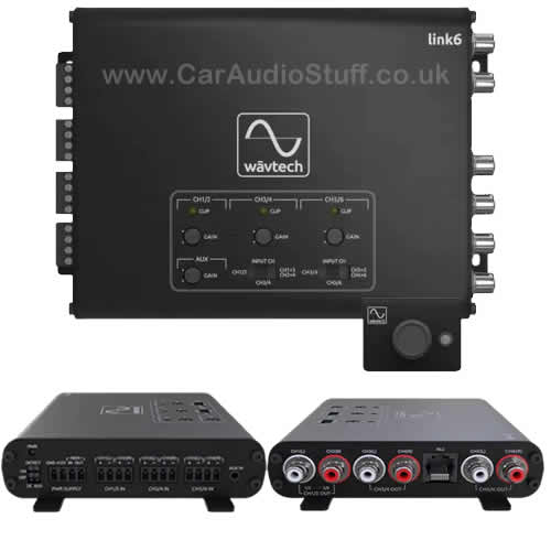 Wavtech 6-channel line out converter with aux input, signal summing & remote by WavTech - CarAudioStuff