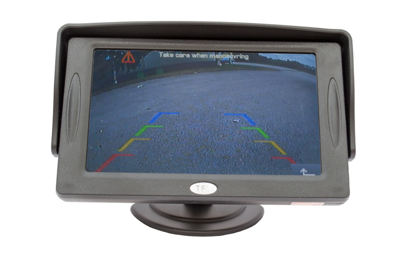 4.3 inch screen Dash mount monitor, sunshade included MM43MON by Motormax - CarAudioStuff
