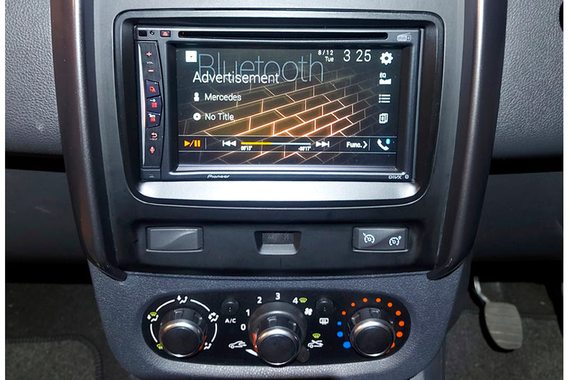 Dacia Duster (2017 onwards) Complete Double DIN stereo upgrade fitting kit (MATT BLACK) by InCarTec - CarAudioStuff