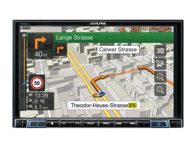 8” Navigation with TomTom maps including trucking feature, compatible with Apple CarPlay and Android Auto - X803DC-U by Alpine - CarAudioStuff