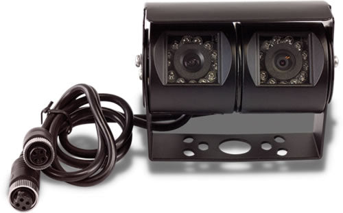 Universal Twin Camera Module with Night Vision IR LEDs Black by ParkSafe - CarAudioStuff