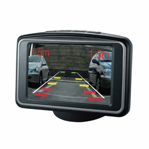 Rear Parking System with Reverse Sensors Camera and Monitor by Steelmate - CarAudioStuff