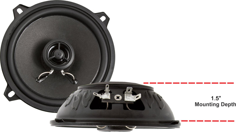 Retrosound 5.25" Coaxial Slimline Classic Car Speakers Neodymium R-525N by Retrosound - CarAudioStuff