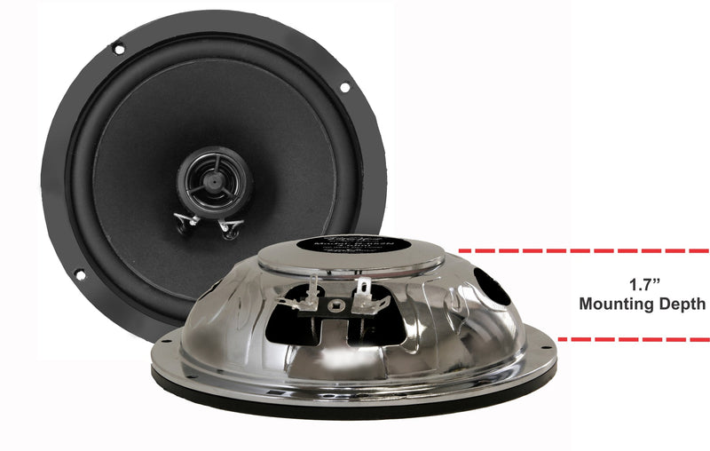 Retrosound 6.5" Coaxial Slimline Classic Car Speakers Neodymium R-652N by Retrosound - CarAudioStuff