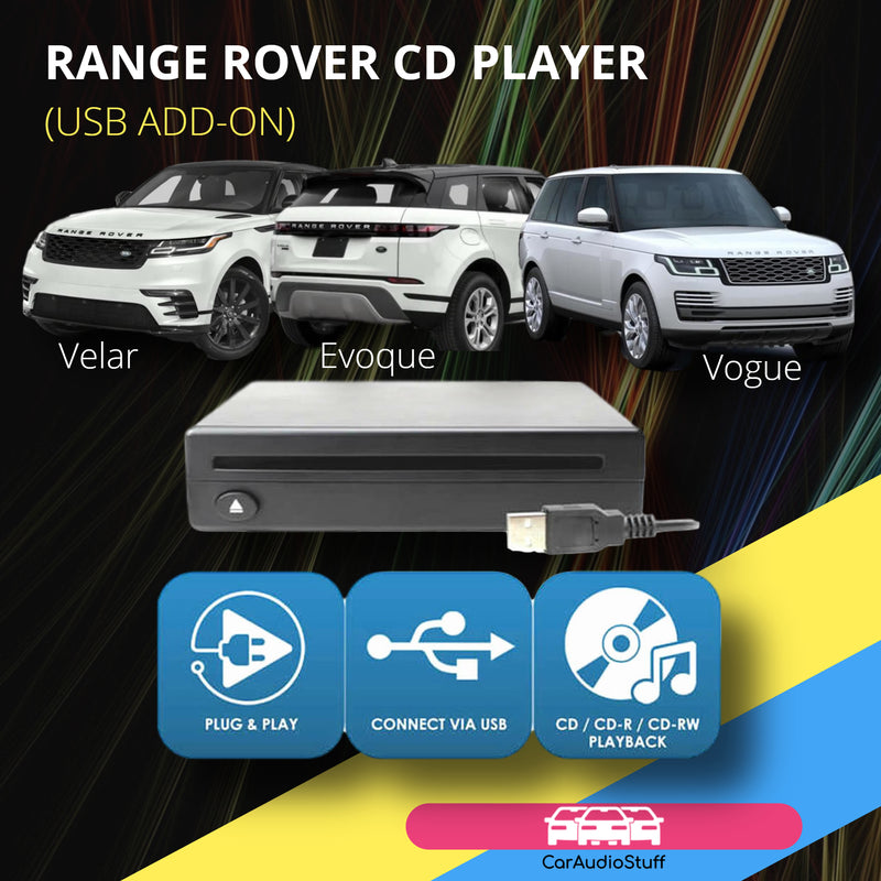 Plug and Play USB CD for Range Rover Evoque Sport Velar Vogue with InControl Touch by Connects2 - CarAudioStuff