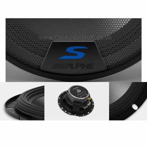 Alpine S-S65C - 2 Way 6.5" 17cm Component Kit Car Door Speakers by Alpine - CarAudioStuff