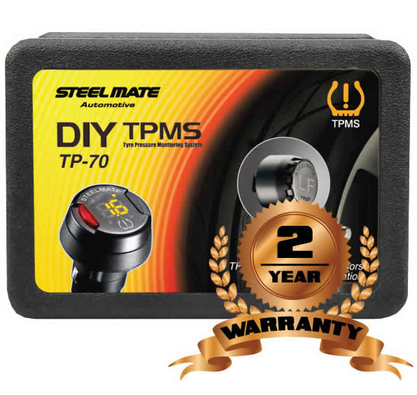 Plug and Play DIY Tyre Pressure Monitoring System TPMS TP-70 by Steelmate - CarAudioStuff