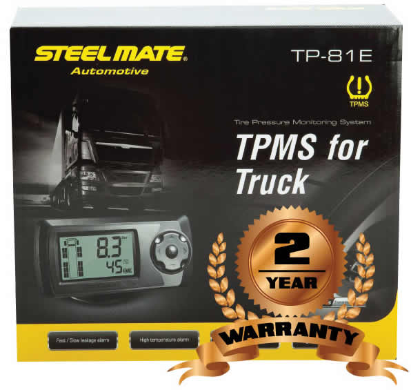 Commercial Vehicle DIY Tyre Pressure Monitoring System TPMS TP-81E by Steelmate - CarAudioStuff