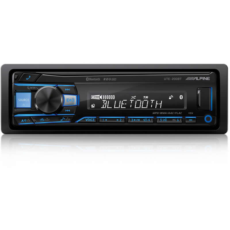Alpine Mechless USB Digital Media Receiver with Bluetooth UTE-200BT by Alpine - CarAudioStuff