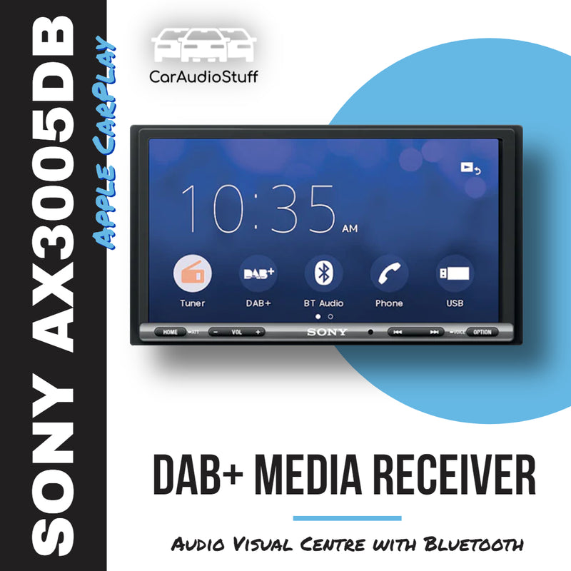 Sony 6.95" Double DIN Multimedia System with CarPlay Android Auto & DAB XAV-AX3005DB by Sony - CarAudioStuff